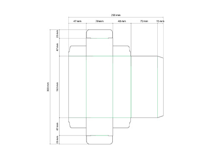 キャラメル箱1展開図